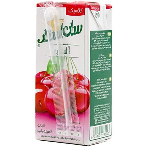 آبمیوه آلبالو 200 سی سی سان استار