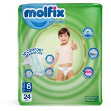 a8d7848e-8880-4e42-aa86-8f99a15deee8.jpeg پوشک کودک مولفیکس سایز 6 بسته 24 عددی با 1 بسته دستمال مرطوب مولفیکس